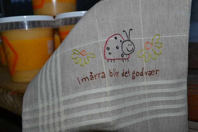 honning og broderi
