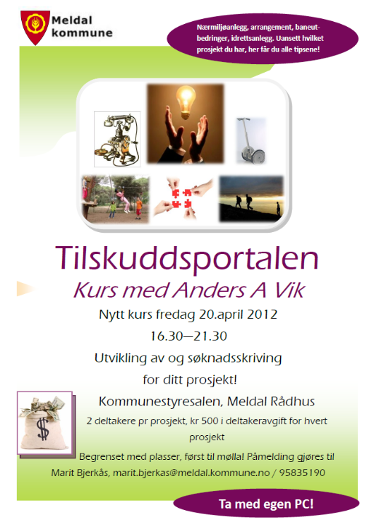 Tilskuddskursplakat