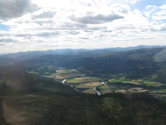 Helikoptertur med Jacob, under Bergmansdagene