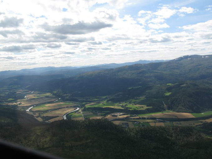 Helikoptertur med Jacob, under Bergmansdagene