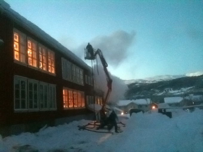 Brann på Grefstadskolen?