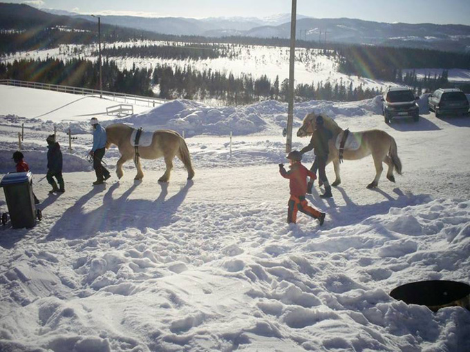 En flott vinterferiedag på Berge Gård