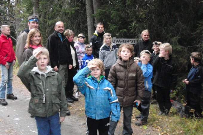 Meldal klatrelaug på grottetur