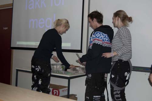 Truls Zimmer hos Meldal vgs. Foto: Marit Mjøen