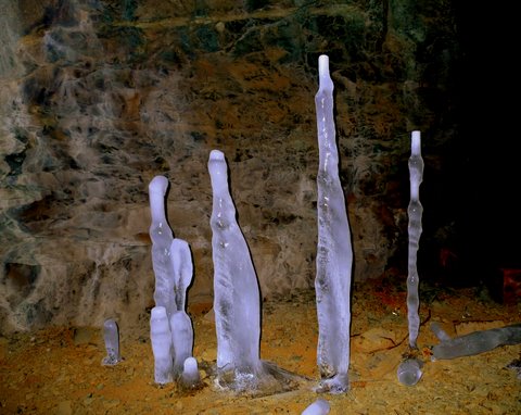 Isstalagmittene i Wallenberggruva