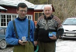 Birger Meistad og Erik O Resell. Fotomontasje: Even Jorde