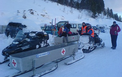 Meldal Røde Kors Hjelpekorps på oppdrag.