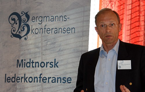 Halvor Stenstadvold under Bergmannskonferansen 2008. Foto: Marit Mjøen