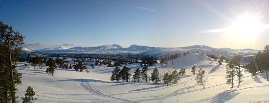 Utsikt mot Trollheimen. Foto: Ingrunn Snuruås