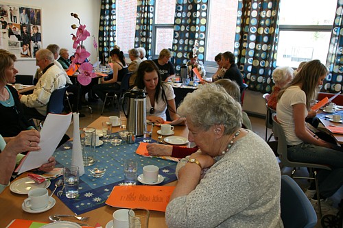 Eldrekaffe på Meldal videregående skole. Foto: Marit Mjøen