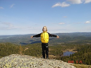 Maja på toppen av Høydalsfjellet. Foto: Roger Larsson