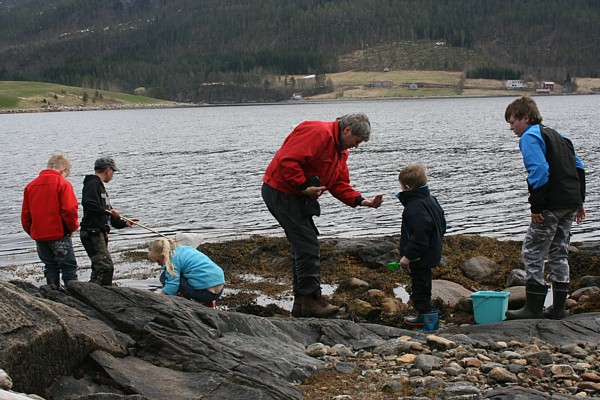 Speiderne på sjøtur til Bæverfjord. Foto: Ingrid Mjøen