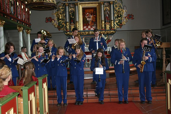 Meldal skolekorps. Foto: Ingrid Mjøen