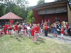Meldal Skolekorps til Bornholm. Foto: Signy Thomassen Stendal