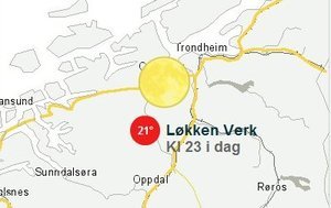 Værvarselet for Meldal