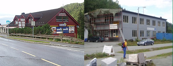 Løkken Varesenter og Heglebygget. Foto: Olav Sigurd Kvaale
