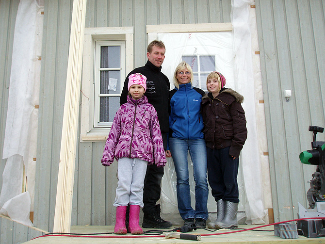 Hus på en - to – tre