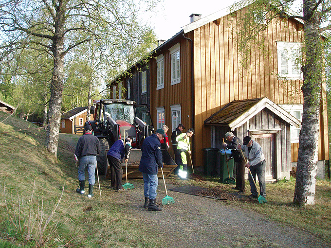Tradisjonell Rotary-dugnad på Bygdemuseet