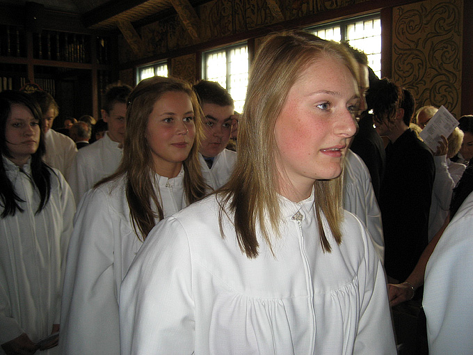 Konfirmasjon i Løkken Kirke