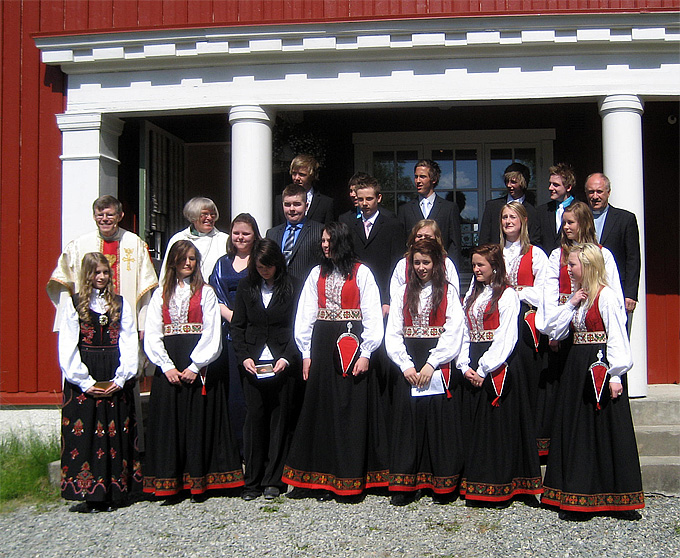 Konfirmasjon i Løkken Kirke