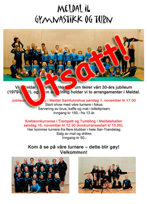 Jubileumsforestilling utsatt!