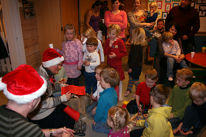 Juleverksted på Grefstad barnehage 02.12.09