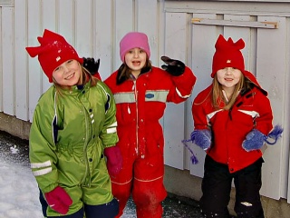 F. v.: Silje Anderson Hilstad, Marte Aa og Signe Marie Steigedal 