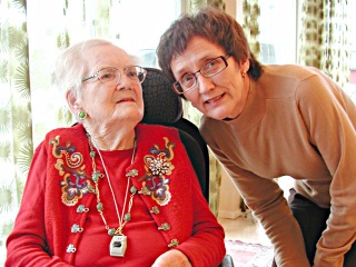 Astrid hadde besøk av Laila i januar 2006 