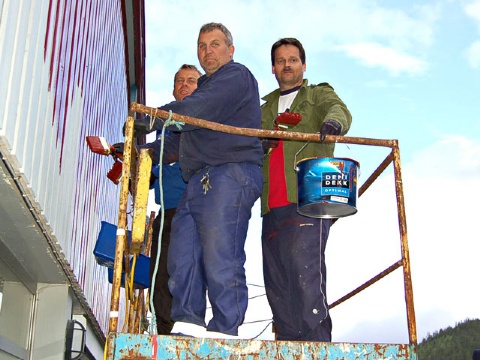 F. v.: Øyvind, Rune og Gaute  