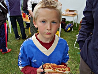 Patrick syntes pølsa smakte godt 