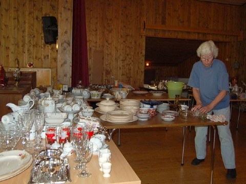 Mange middags- og kaffeserviser  
