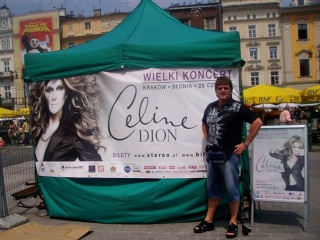 I Krakow før konserten 