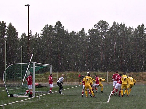 Snøen lavet ned  