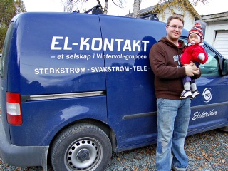 John Magnar med datter 