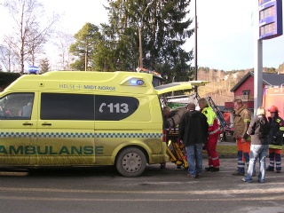 Ambulansen var raskt på plass 