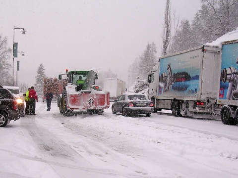 Litt trafikkaos  