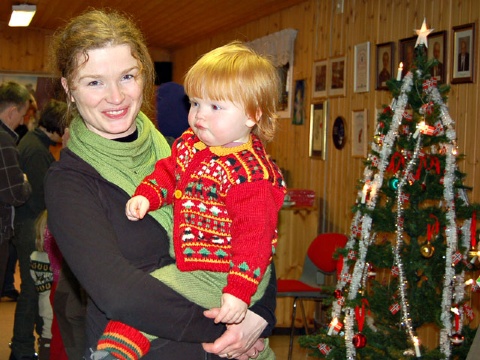 Ida Wexelsen på 1 ½ år var ikke redd, hun hadde fått ”lalla” av nissen  