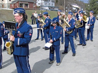 Korpset på Løkken 1. mai 