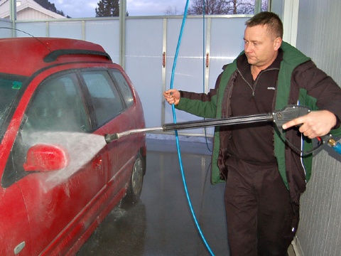 Høytrykksvask med såpe  