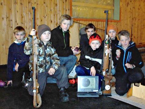 F v. Arne Dragset, Magnus Stene, Tormod Syrstad, Martin Muan, Ola Solstad, Marius Rikstad og Jonas Lyngen. John I. Ofstad mangler på bildet.  