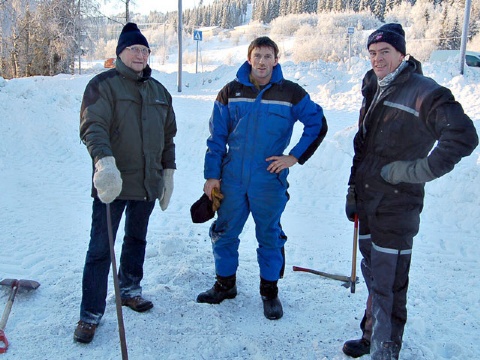 F. v. Knut Kristensen, Ove Sugustad og Nils Petter Gustavsen  