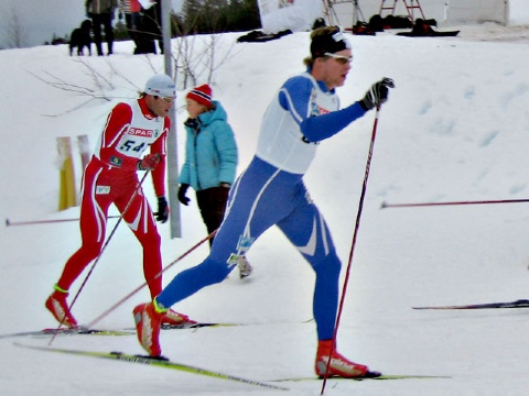 Hans Petter foran Trond Iversen  