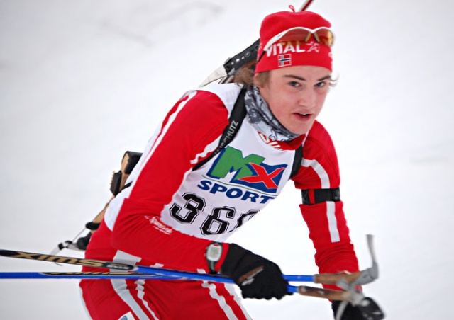 Martin Muan kommer inn til skyting 