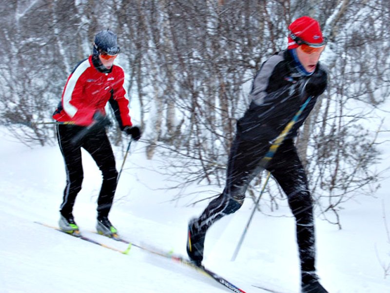 Knut Kåre og Andreas under trening 