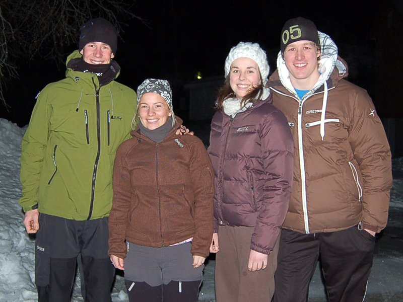 F. v. Kristian, Ingrid, Aina og Hans Petter 