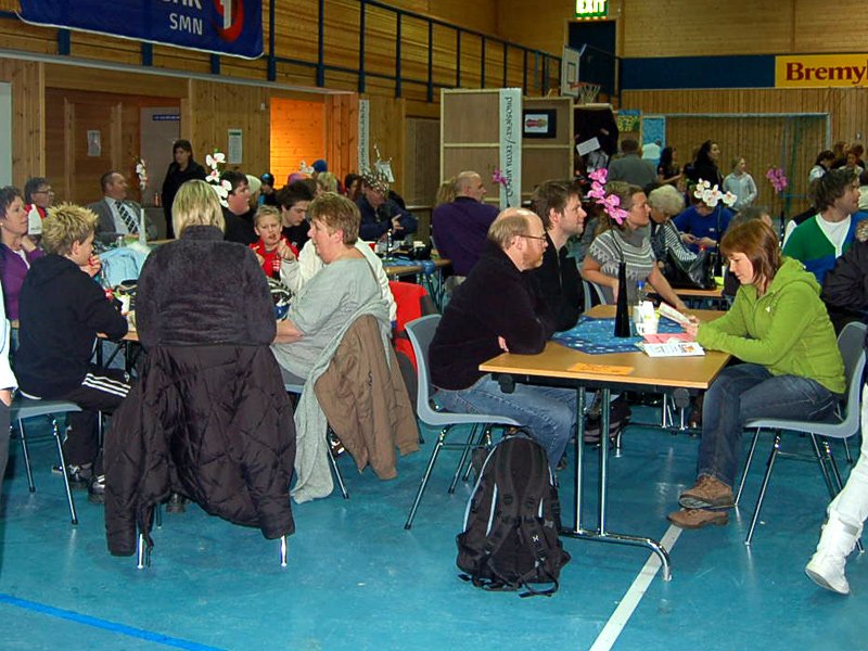 Det var mye publikum på messa 