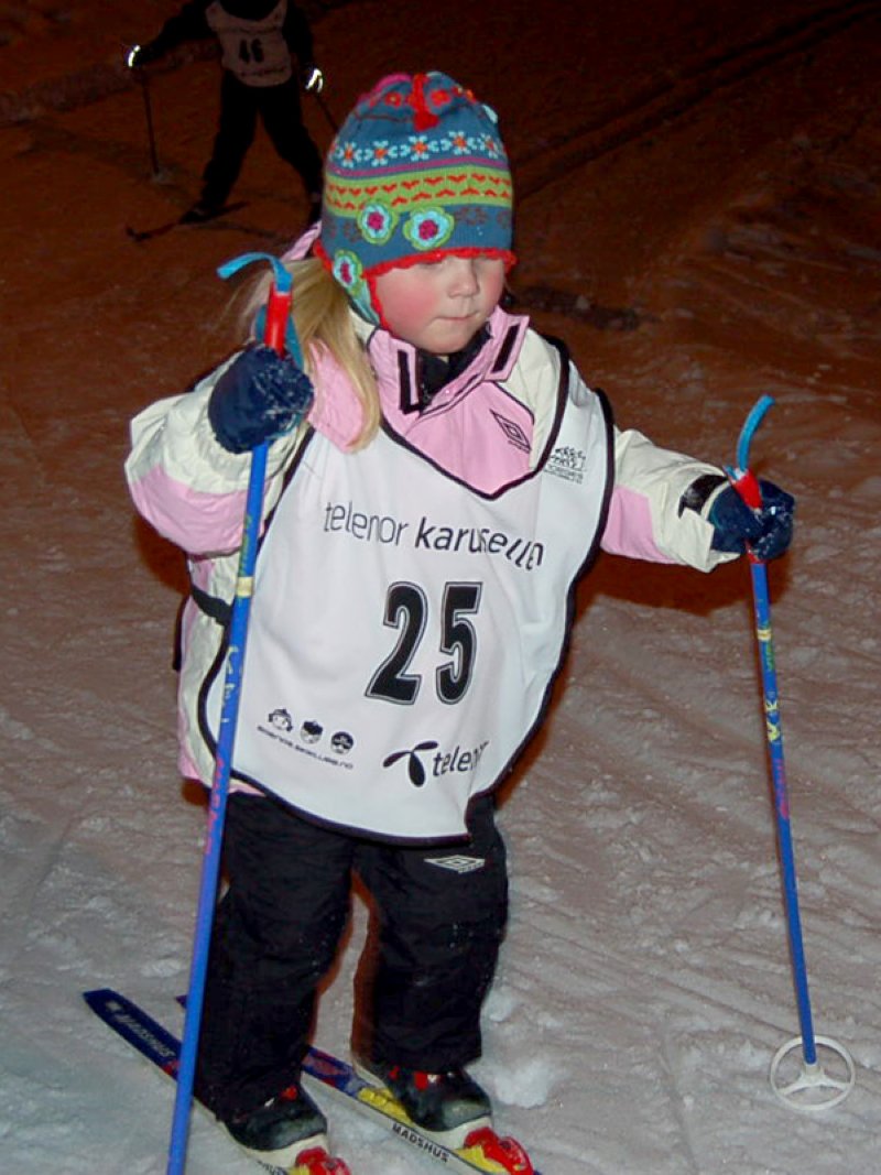 Marthe Auseth i sporet  