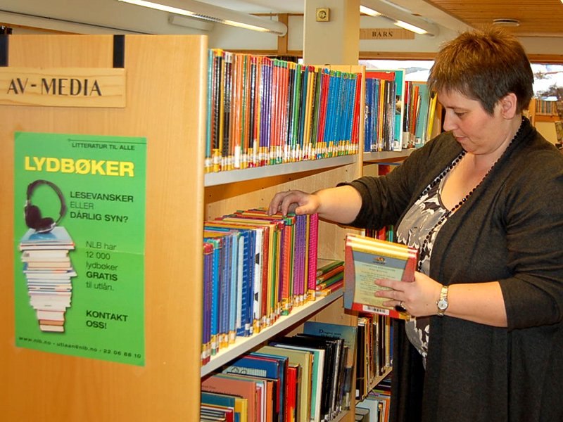 Bibliotekassistent Marit Bergsrønning  