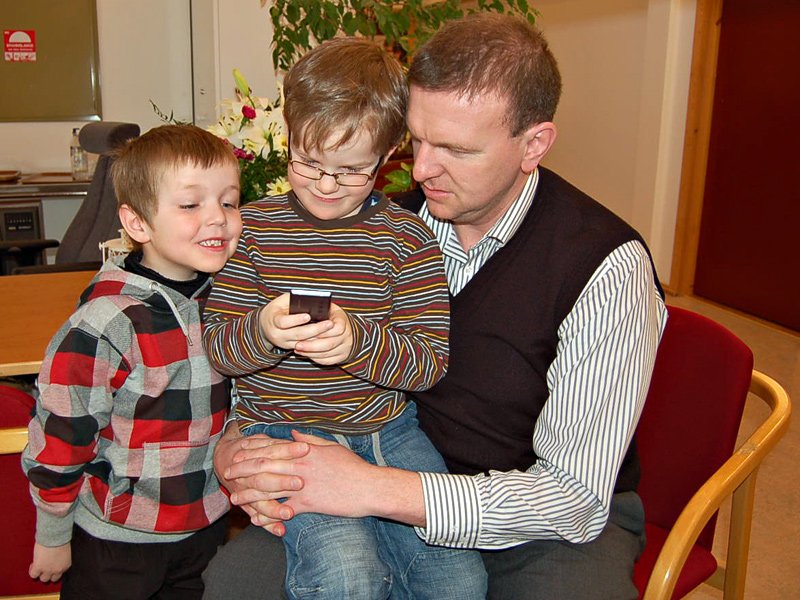Pappa'n til Christoffer kom innom 