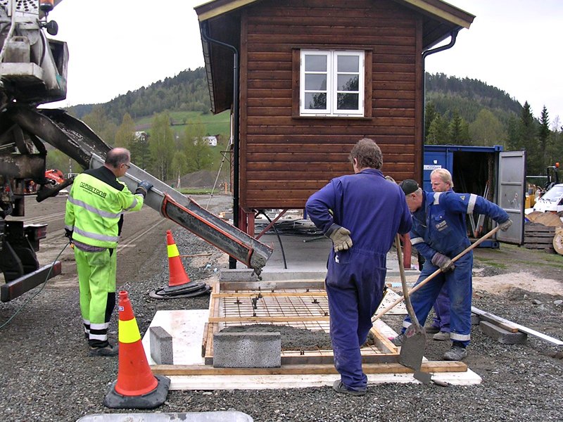 Fundamentering for innbytterbenkene 